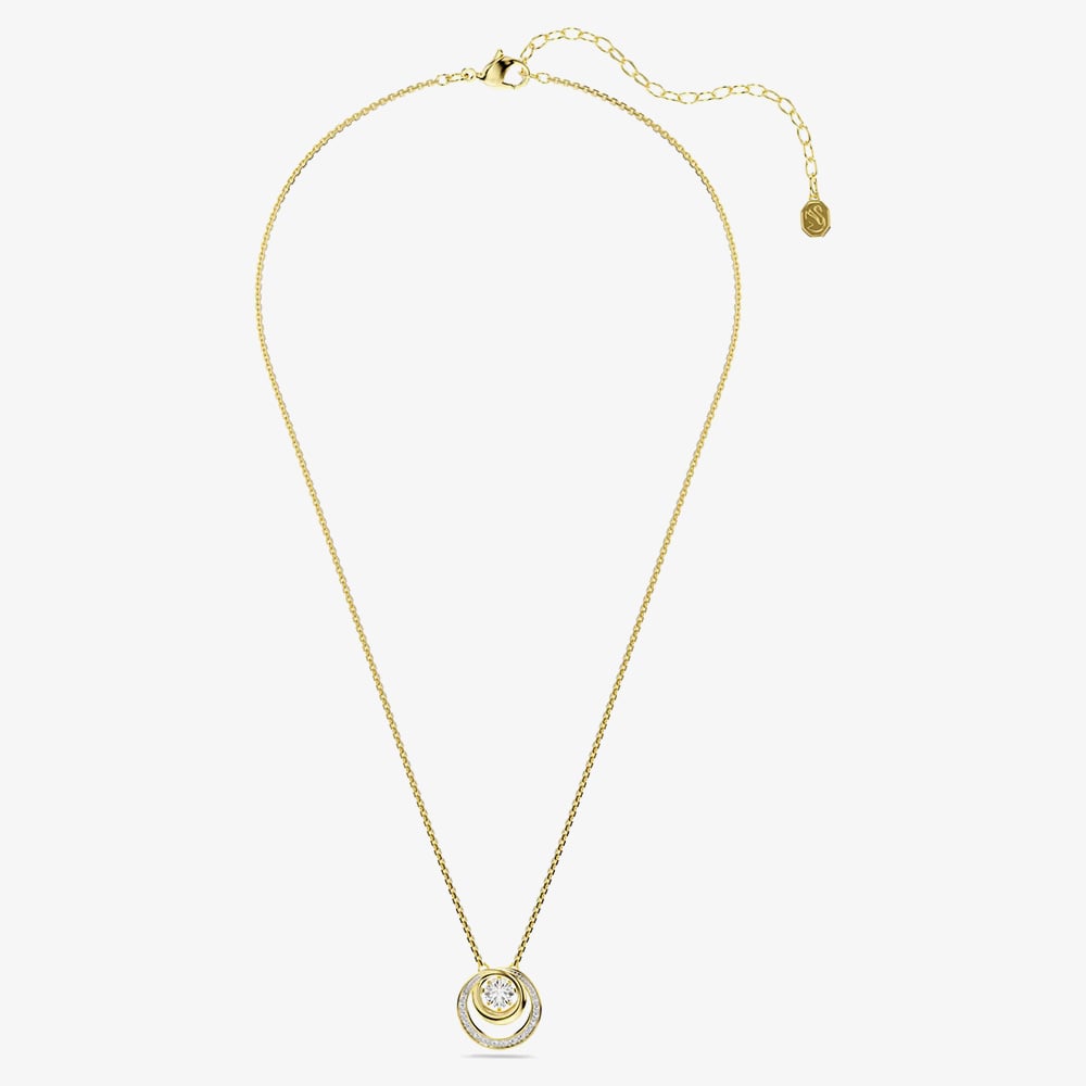 Swarovski Hyperbola Gold Tone Plated Dancing Stone Necklace 5738248