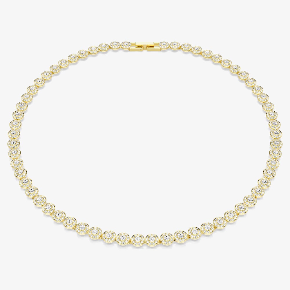 Click to view product details and reviews for Swarovski Una Angelic Gold Tone Plated White Crystal Necklace 5751560.
