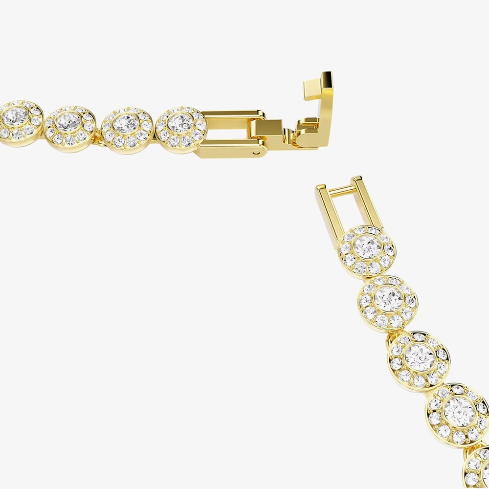 Swarovski Una Angelic Gold Tone Plated White Crystal Necklace 5751560