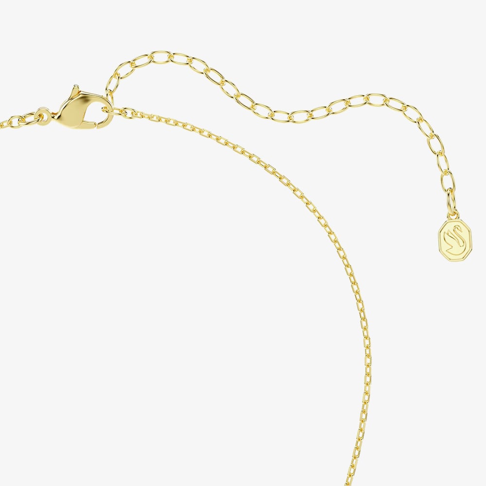 Swarovski Idyllia Gold Tone Plated Mixed Crystal Heart Necklace 5737290