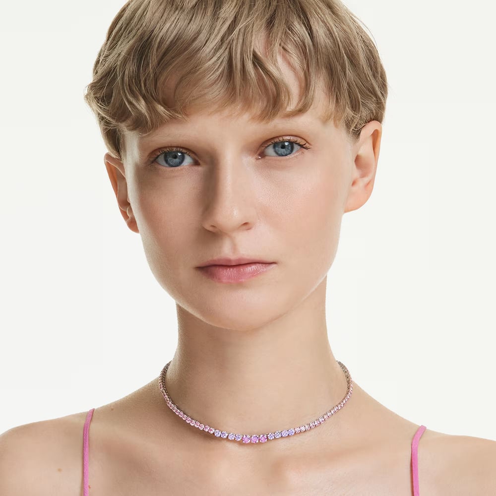 Swarovski Matrix Rhodium Plated Multicolour Crystal Necklace 5751196