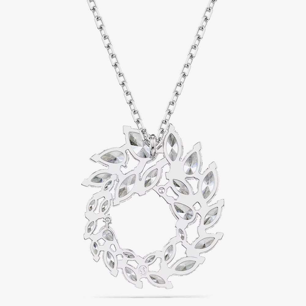 Swarovski Mesmera Rhodium Plated Marquise Cut Circle Pendant 5759837