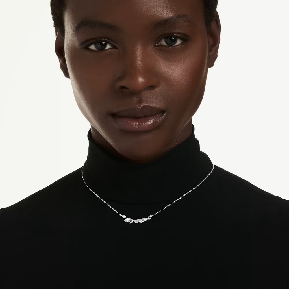 Swarovski Mesmera Rhodium Plated Marquise Cut Pendant 5759838