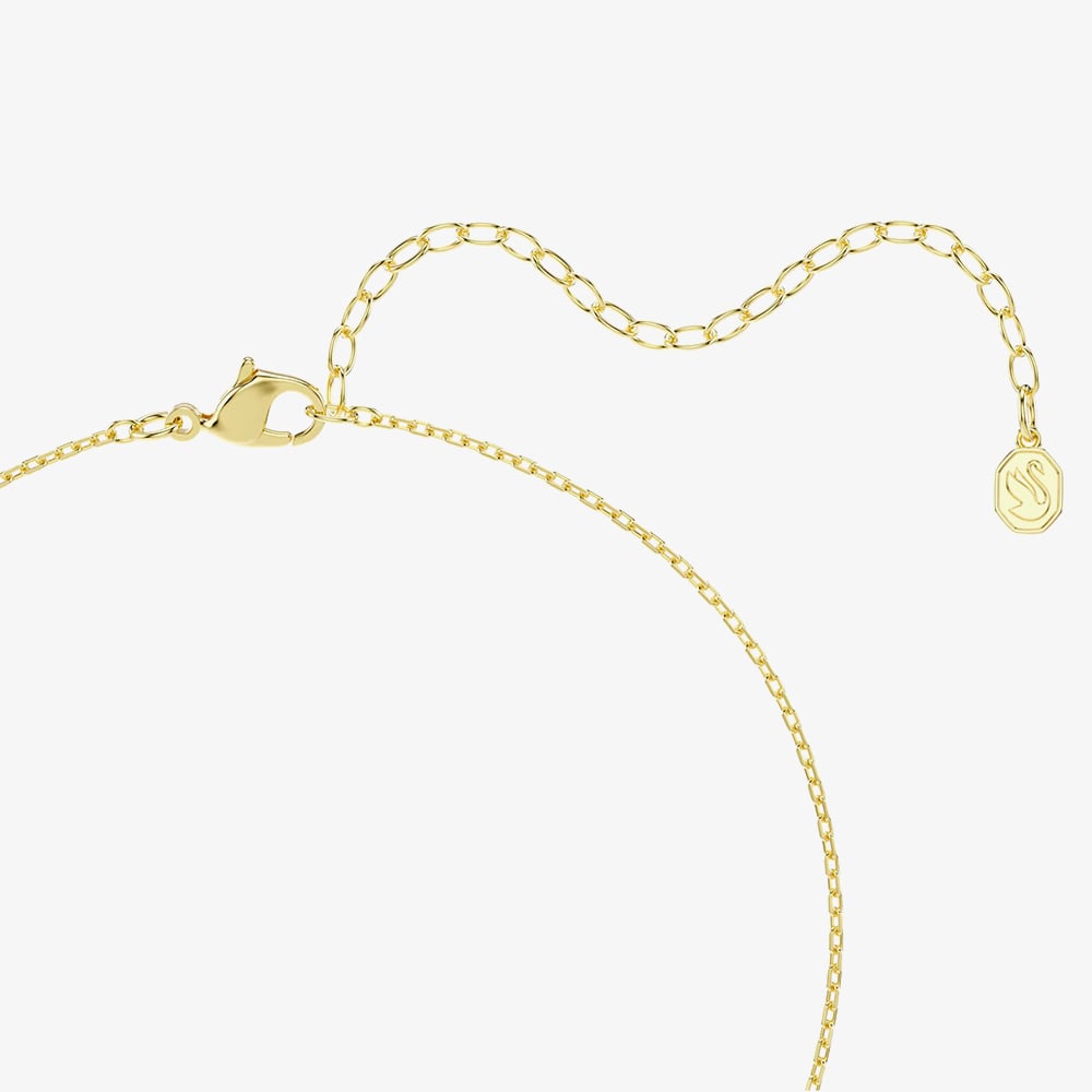 Swarovski Una Angelic 18ct Yellow Gold Cushion Cut Halo Pendant 5764761