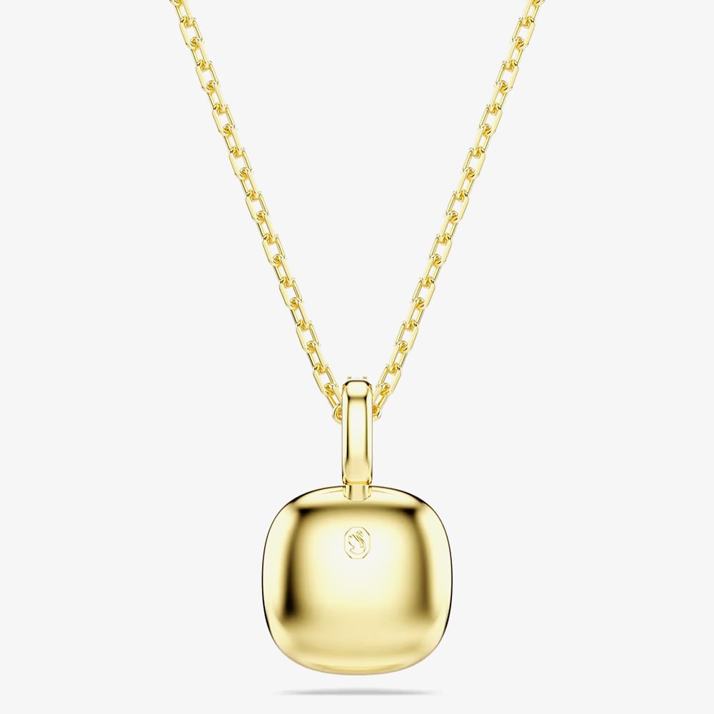 Swarovski Una Angelic 18ct Yellow Gold Cushion Cut Halo Pendant 5764761