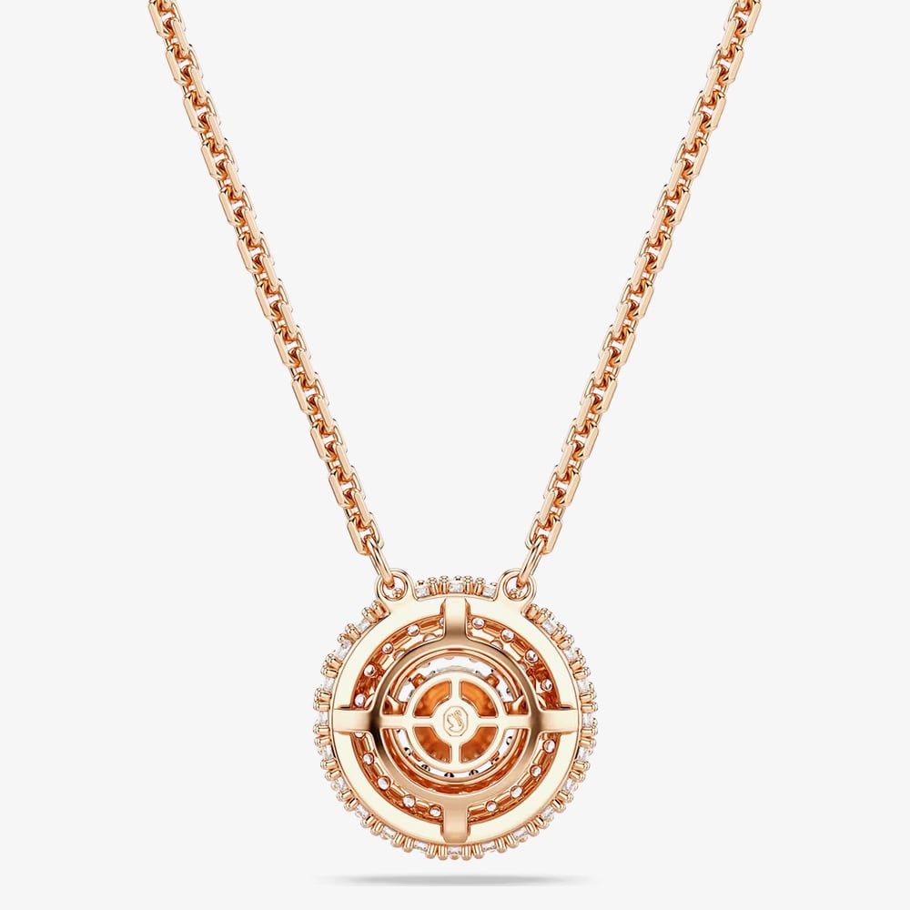 Swarovski Sublima 18ct Rose Gold Plated Round Cut Cluster Pendant 5764190