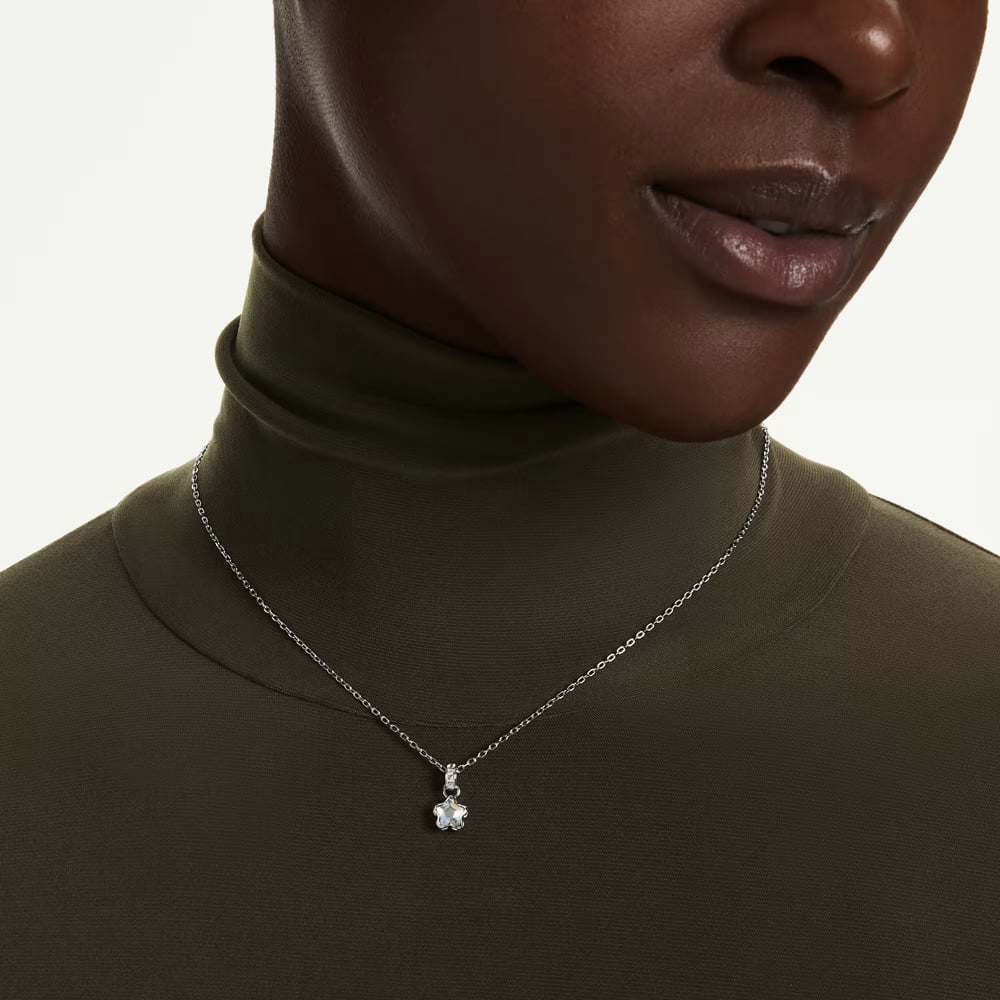 Swarovski Chroma Rhodium Plated Star Pendant 5759678