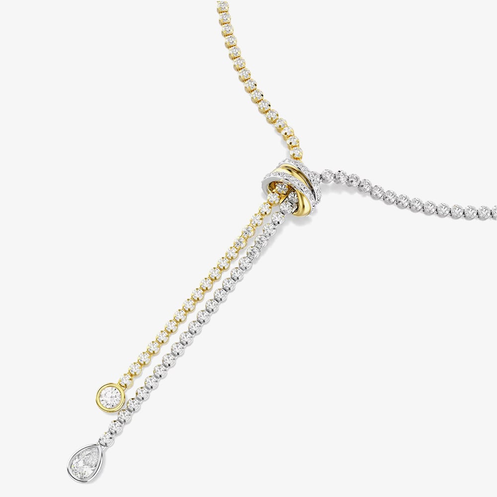 Swarovski Hyperbola Two Tone Y Necklace 5752854