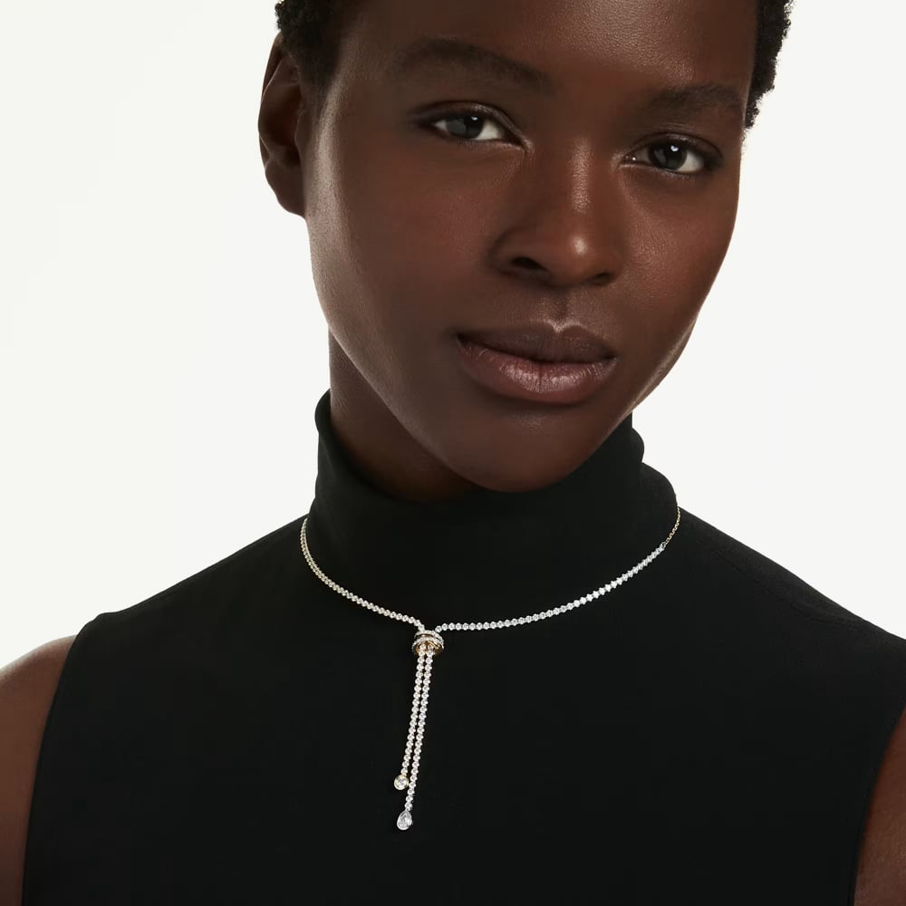 Swarovski Hyperbola Two Tone Y Necklace 5752854