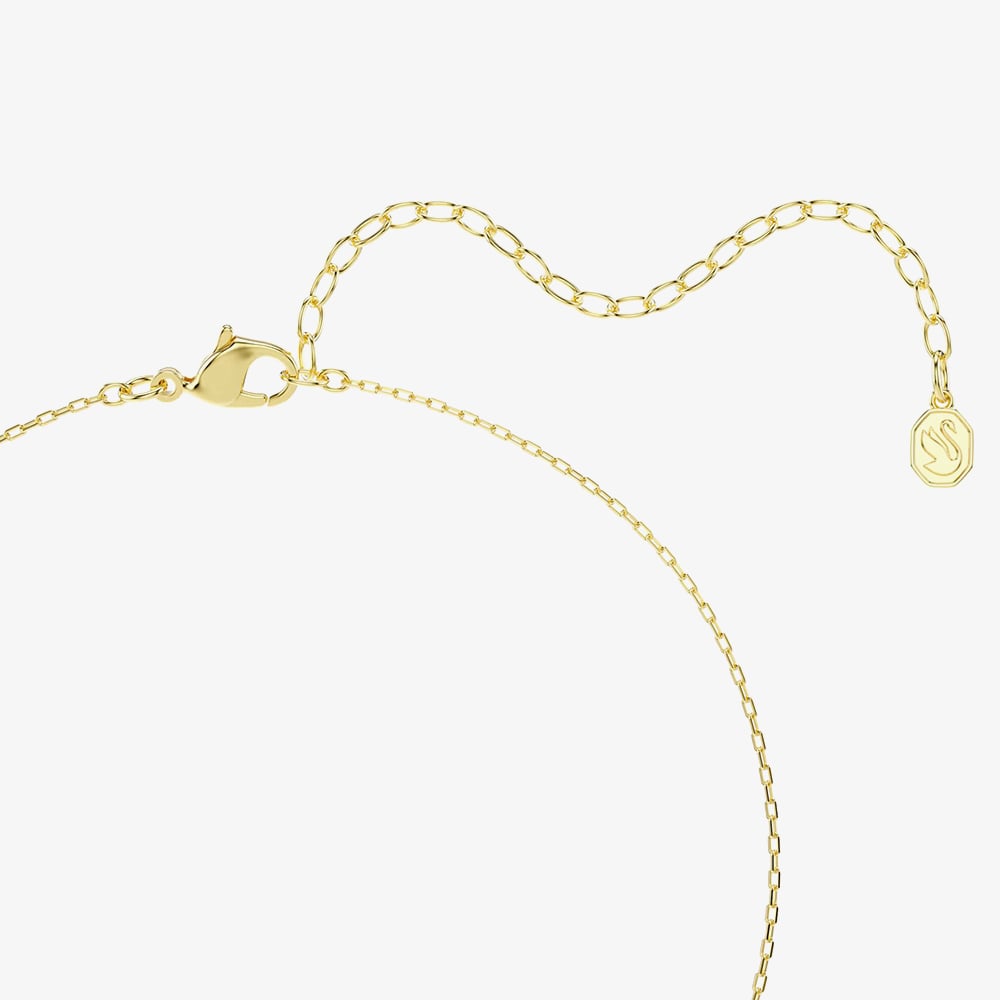 Swarovski Una Angelic 18ct Yellow Gold Round Cut Halo Pendant 5758061