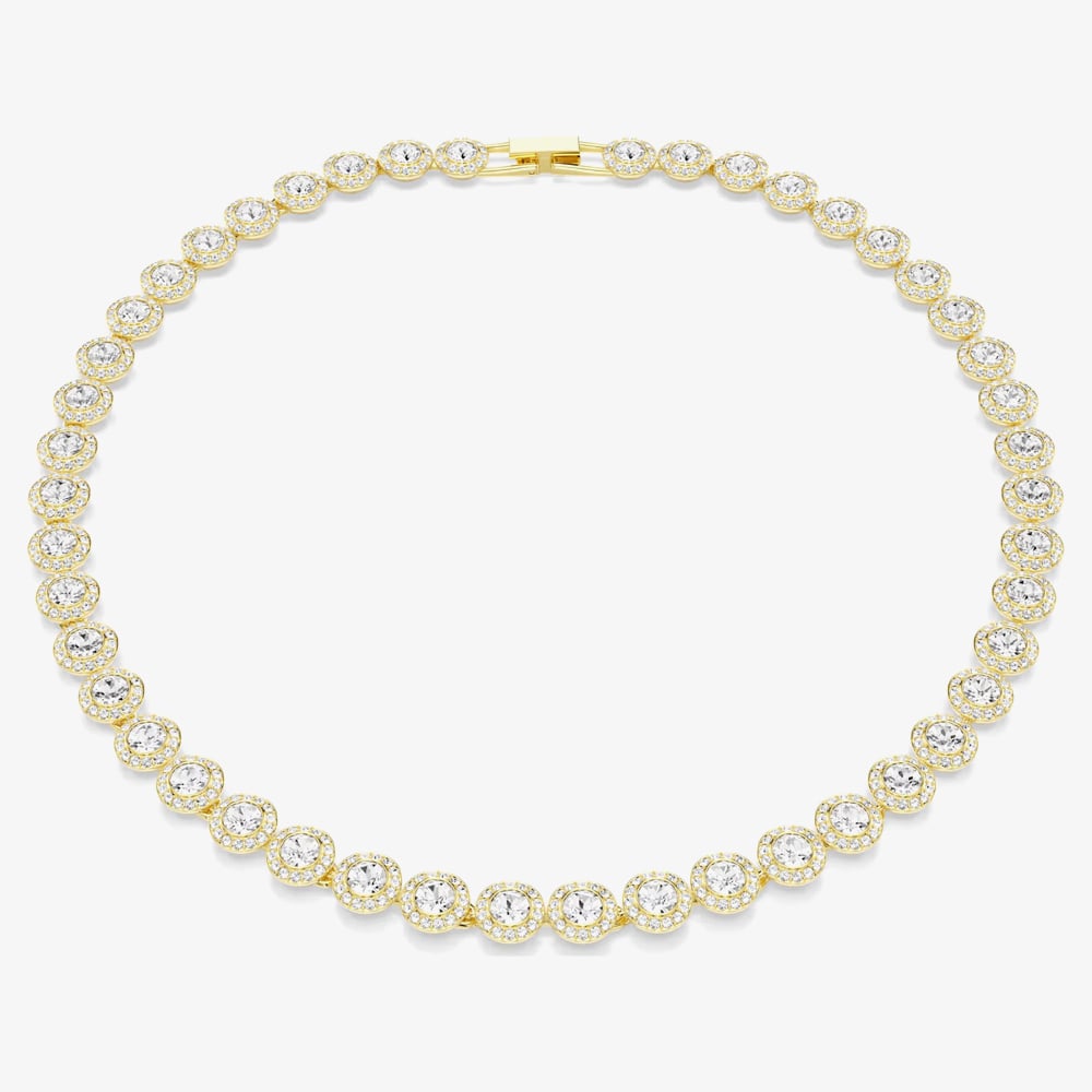 Swarovski Una Angelic Round Cut Multi Halo Necklace 5720505