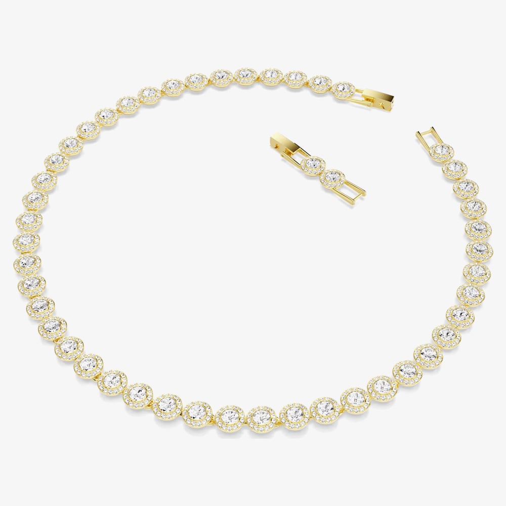 Swarovski Una Angelic Round Cut Multi Halo Necklace 5720505