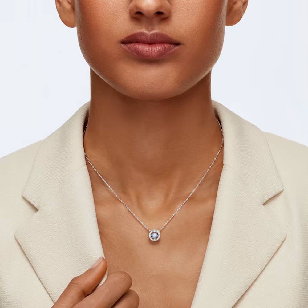 Swarovski Sparkling Blue Dancing Crystal Necklace 5279425
