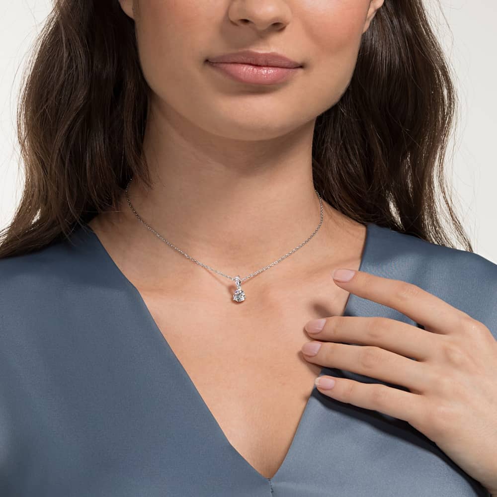 Swarovski Solitaire White Crystal Pendant 5472635
