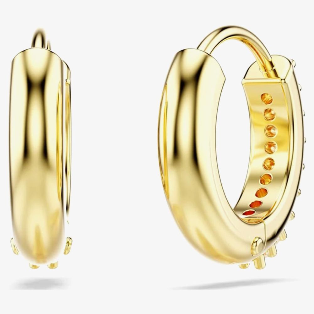 Swarovski Matrix Gold Tone Plated Mini Hoop Earrings 5697228
