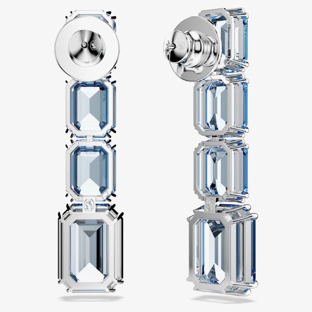 Swarovski Millenia Rhodium Plated Crystal Dropper Earrings 5696516