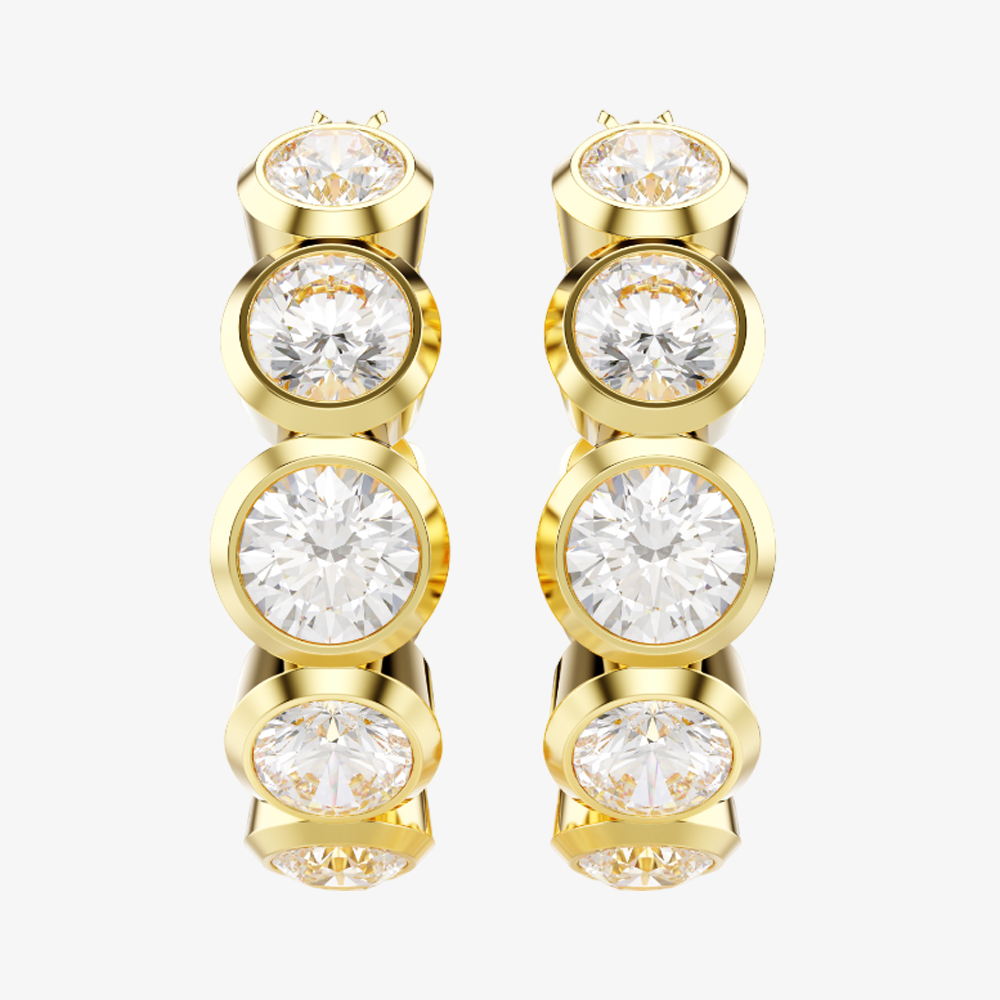 Swarovski Imber Gold Plated Hoop Earrings 5711483