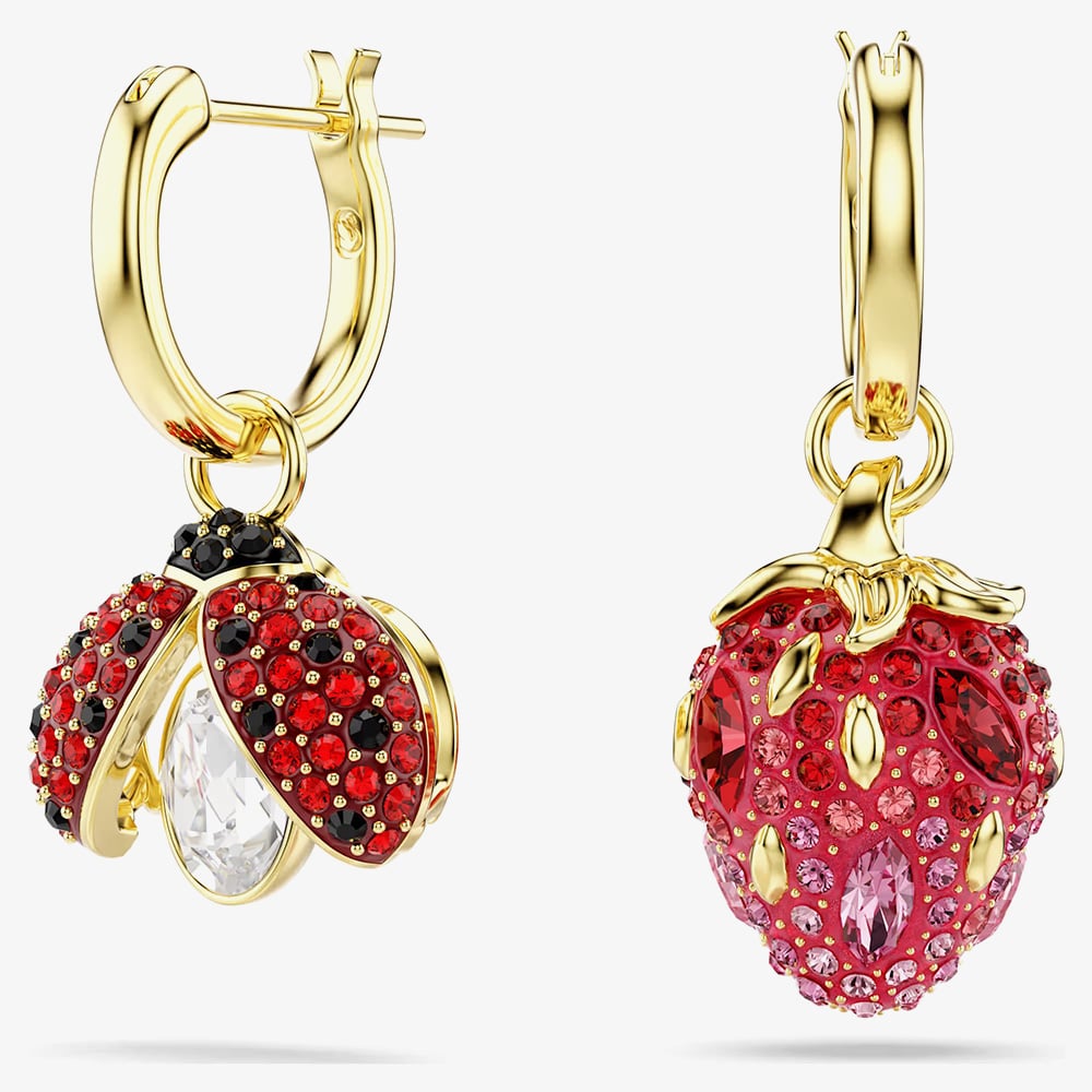 Swarovski Idyllia Gold Tone Plated Interchangeable Earring Set 5742681