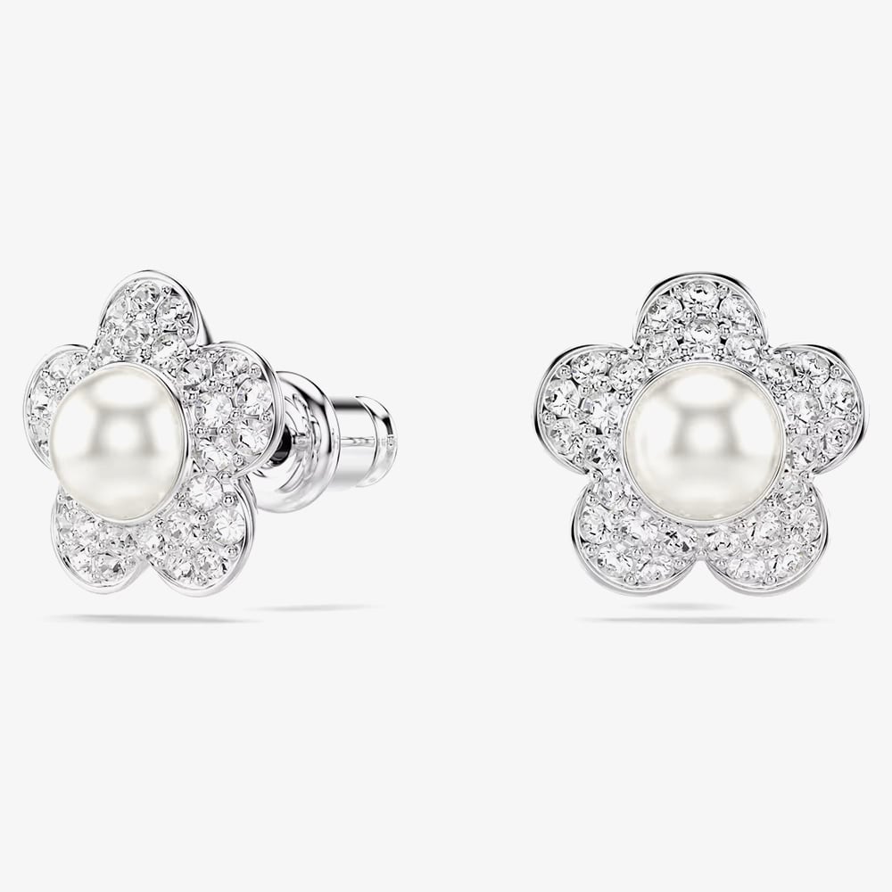 Swarovski Ariana Grande x Swarovski Pearl Flower Stud Earrings 5756098