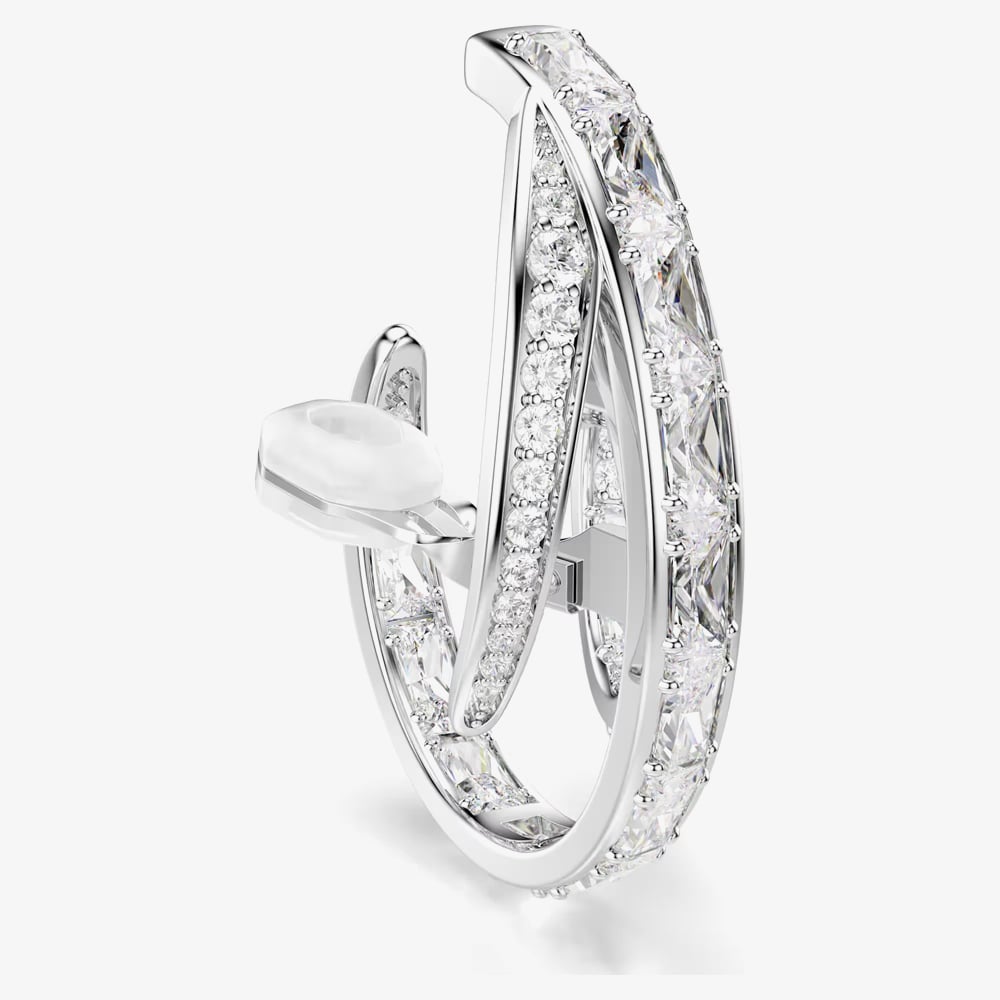 Swarovski Vienna Rhodium Plated Clip On Earrings 5756046
