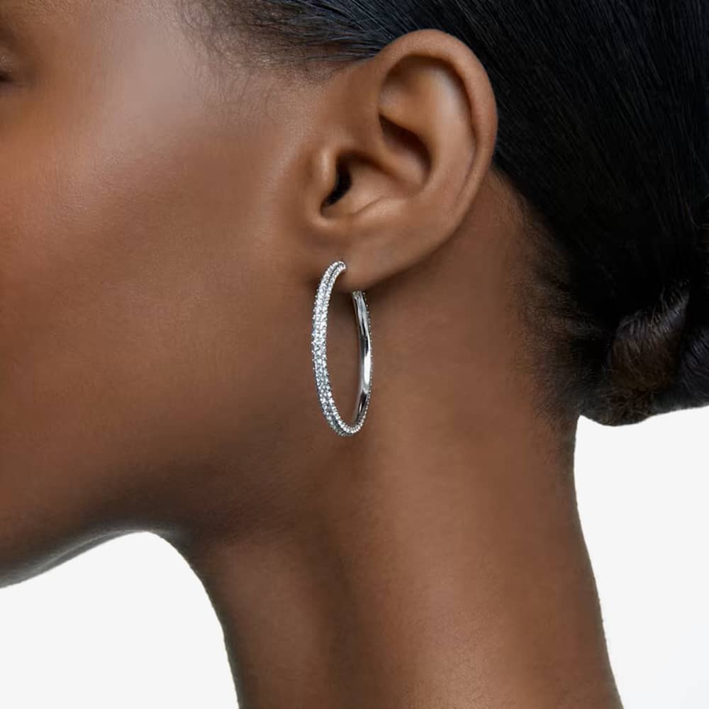 Swarovski Stone Crystal Hoop Earrings 5389432