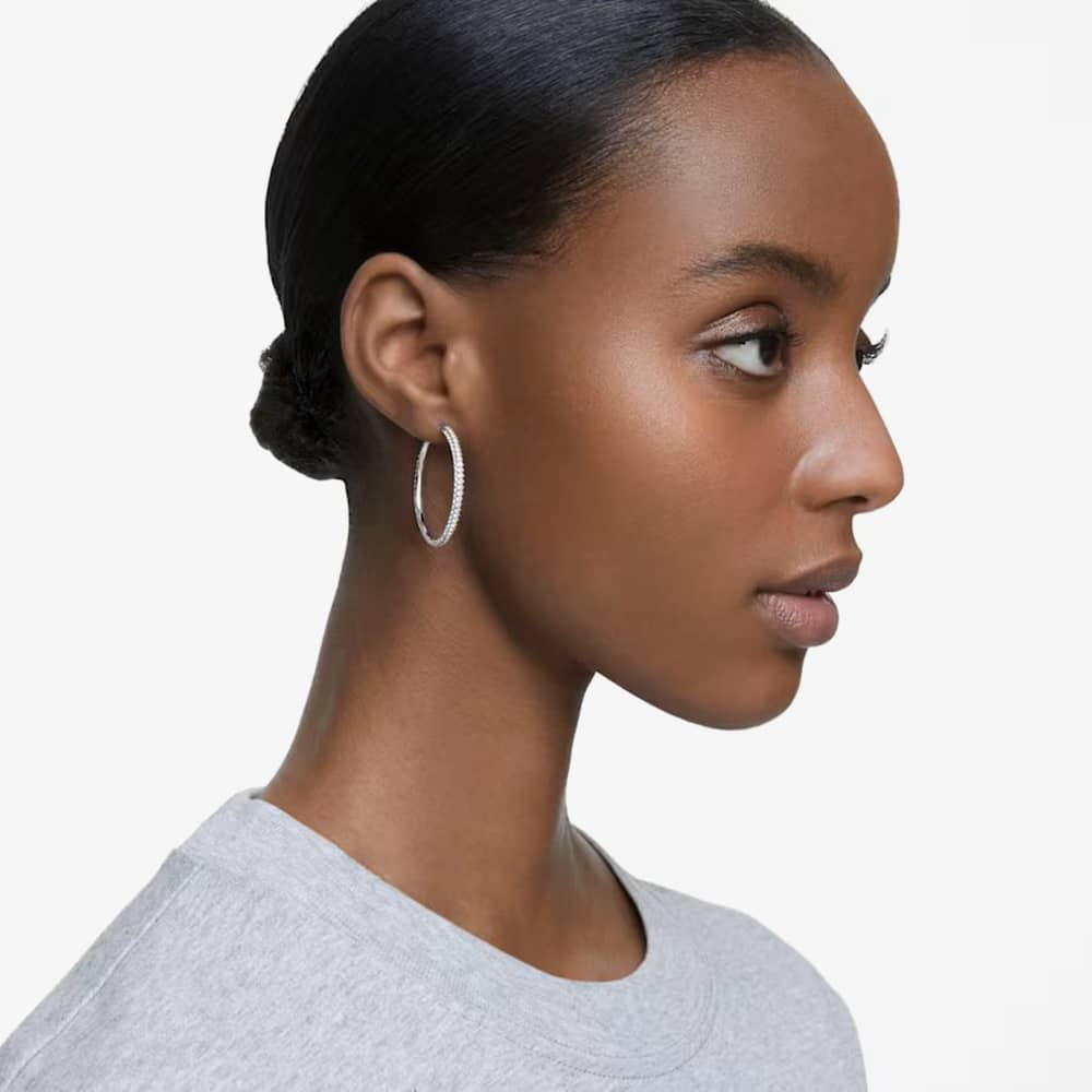 Swarovski Stone Crystal Hoop Earrings 5389432
