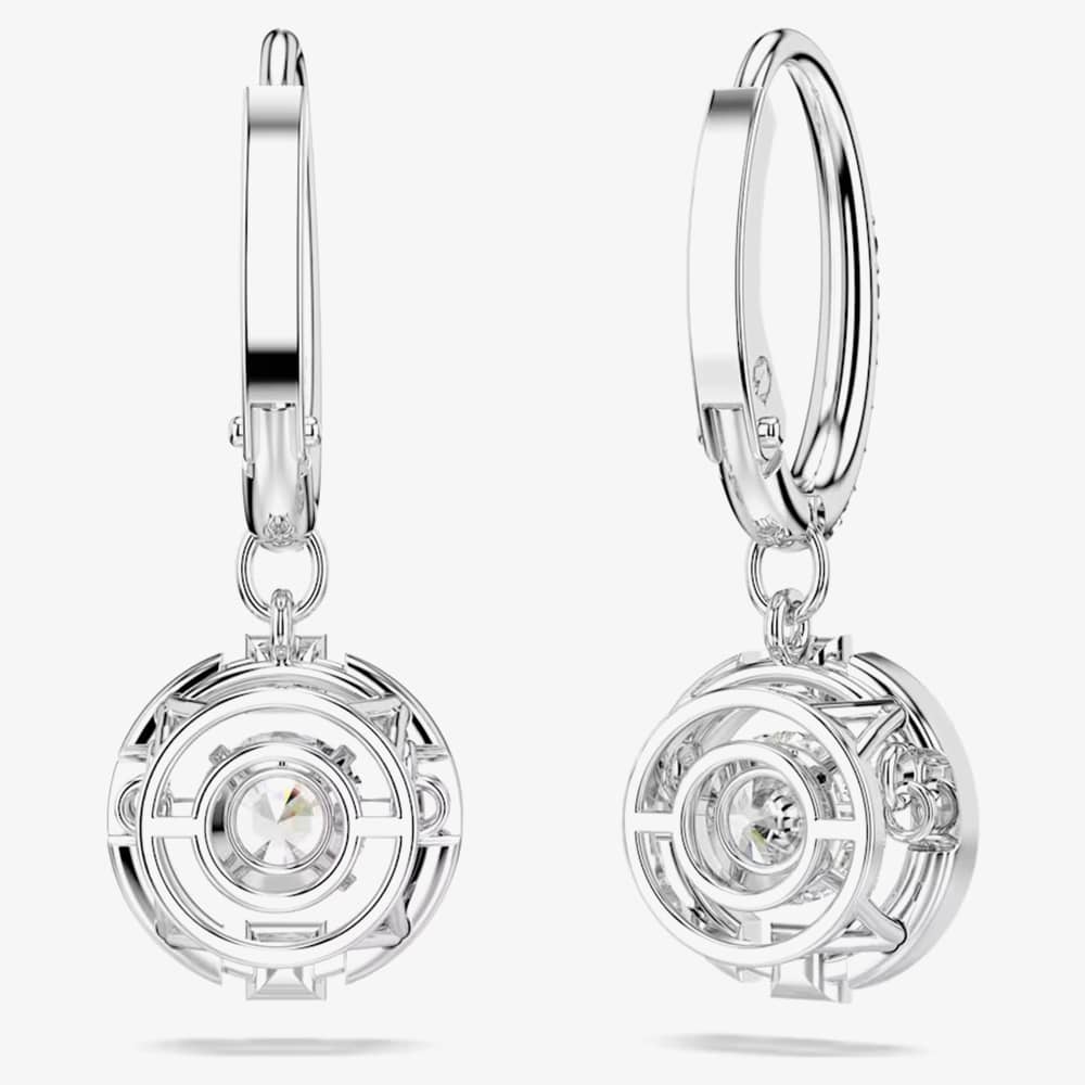 Swarovski Sparkling Dance White Crystal Dropper Earrings 5504652
