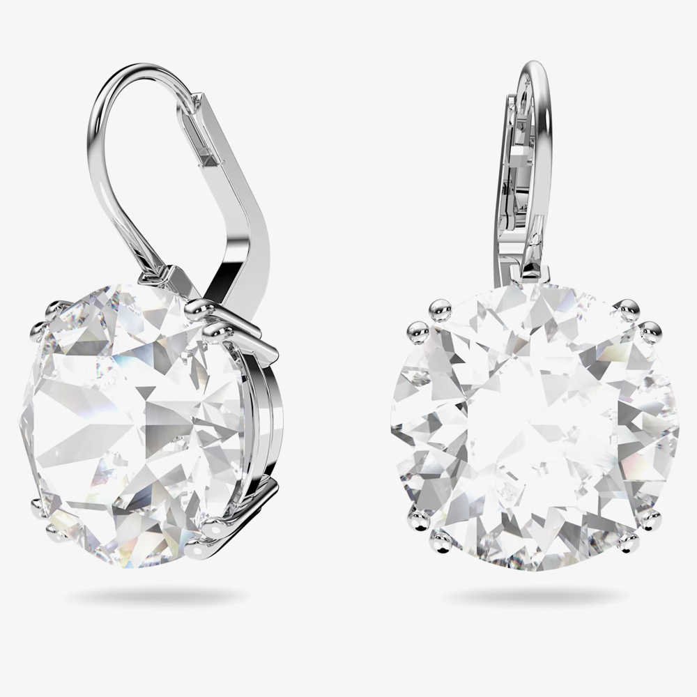 Swarovski Ladies Millenia Clear Round Cut Dropper Earrings 5628351