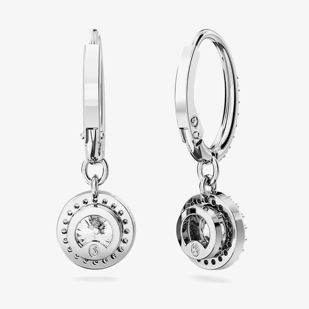Swarovski Ladies Constella Silver Dropper Hoop Earrings 5636270
