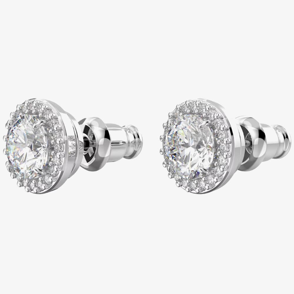 Swarovski Constella Silver Halo Stud Earrings 5636269