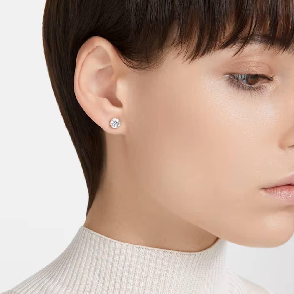 Swarovski Constella Rose Gold-Plated Stud Earrings 5638801