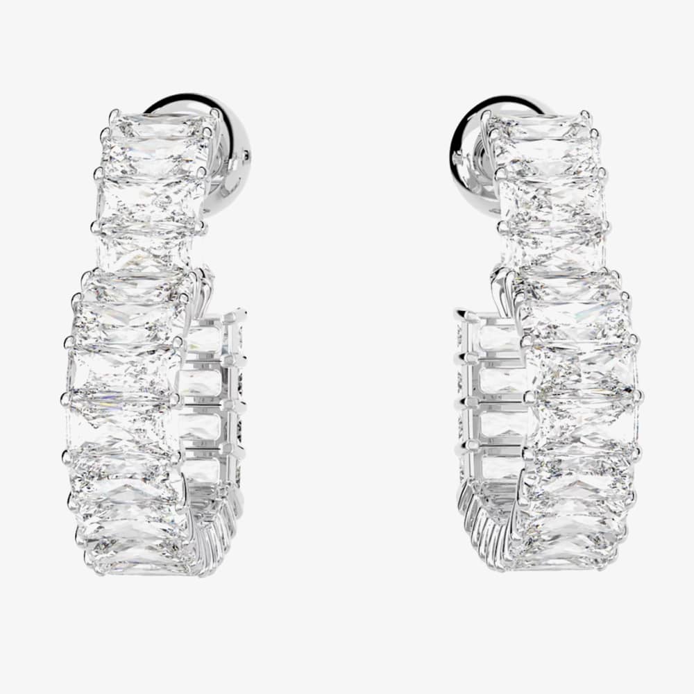 Swarovski Matrix Small Heart Hoop Earrings 5653170