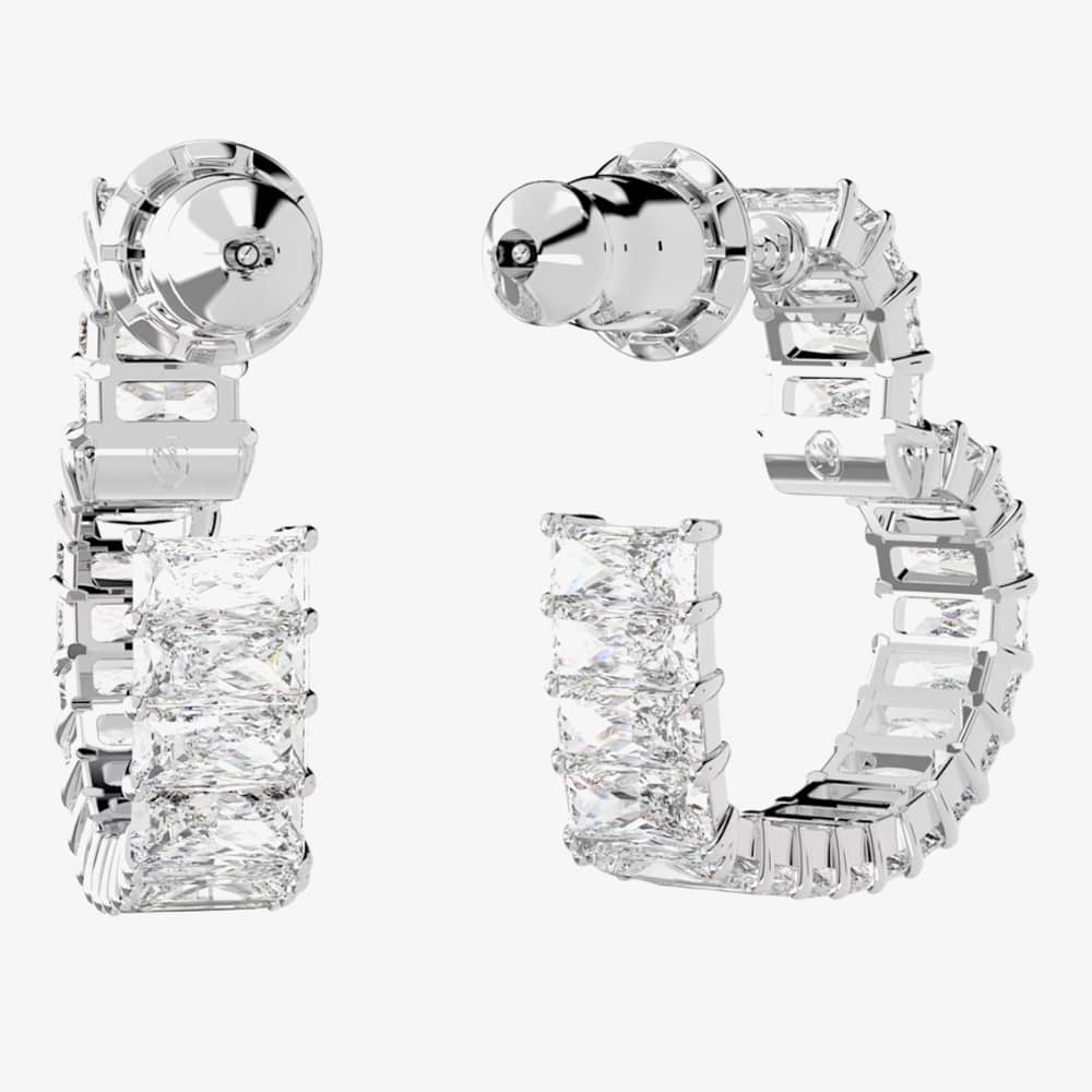 Swarovski Matrix Small Heart Hoop Earrings 5653170