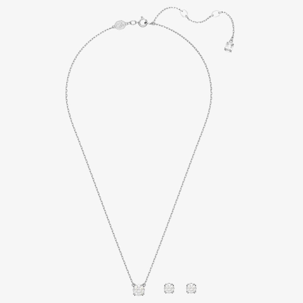 Swarovski Ladies Constella Rhodium Plated Jewellery Set 5647663
