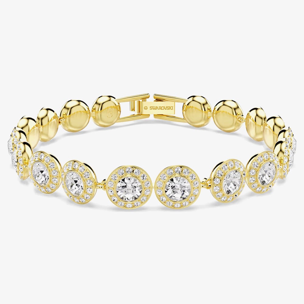 Swarovski Una Angelic Gold Tone Plated White Crystal Jewellery Set 5750619