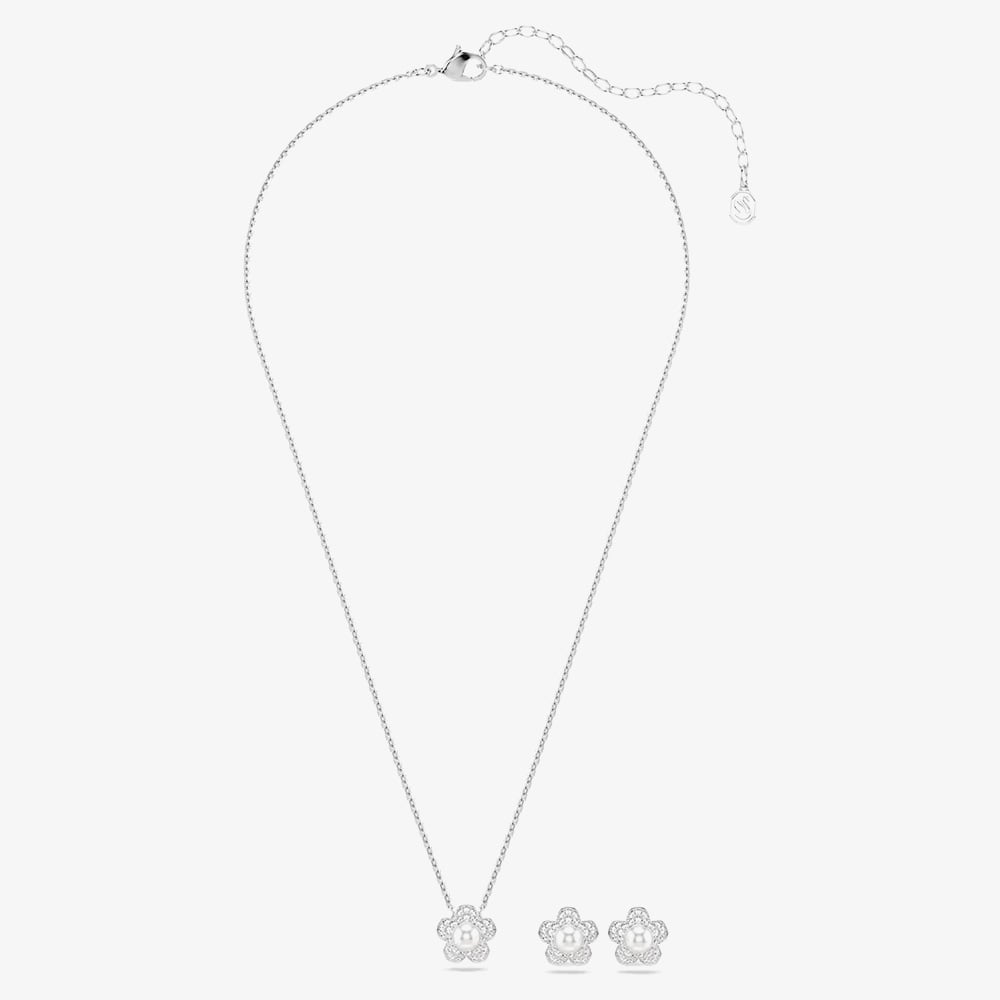 Swarovski Ariana Grande x Swarovski Pearl Flower Jewellery Set 5749180