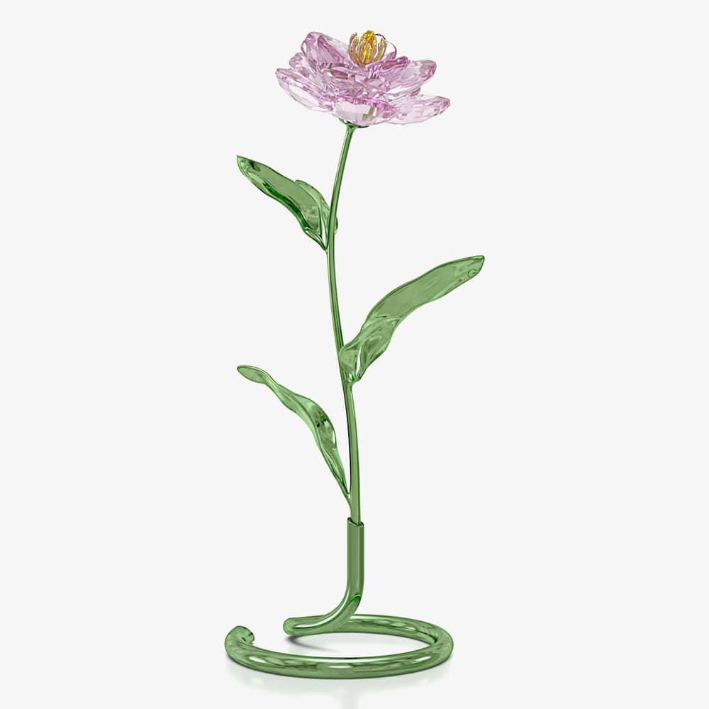 Swarovski Florere Peony Pink Flower Ornament 5668065