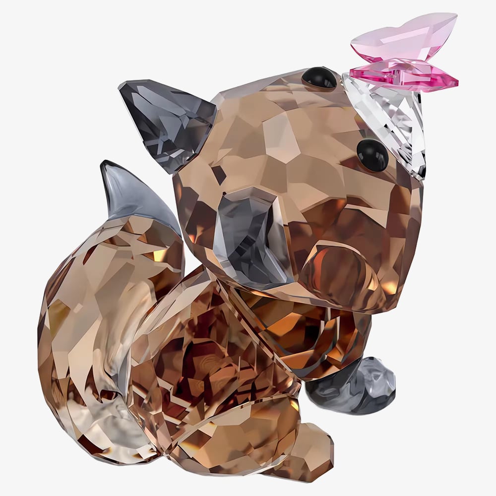 Swarovski Idyllia Fox And Butterfly Figurine 5701250