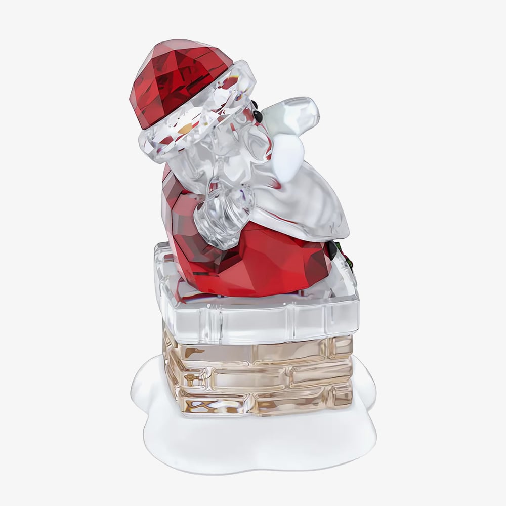 Swarovski Holiday Cheers Santa Claus Chimney Ornament 5701507