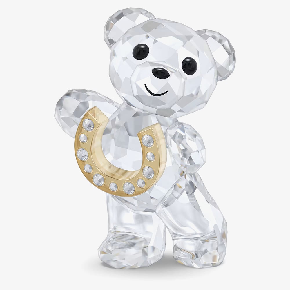 Swarovski Kris Bear Lucky Horseshoe Figurine 5720459