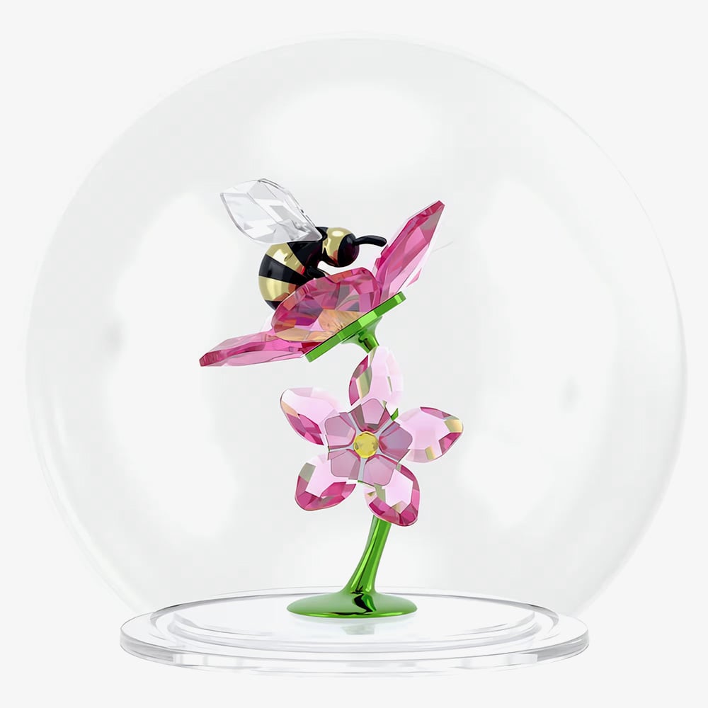 Swarovski Idyllia Glass Ball Bee and Flowers Figurine 5721549