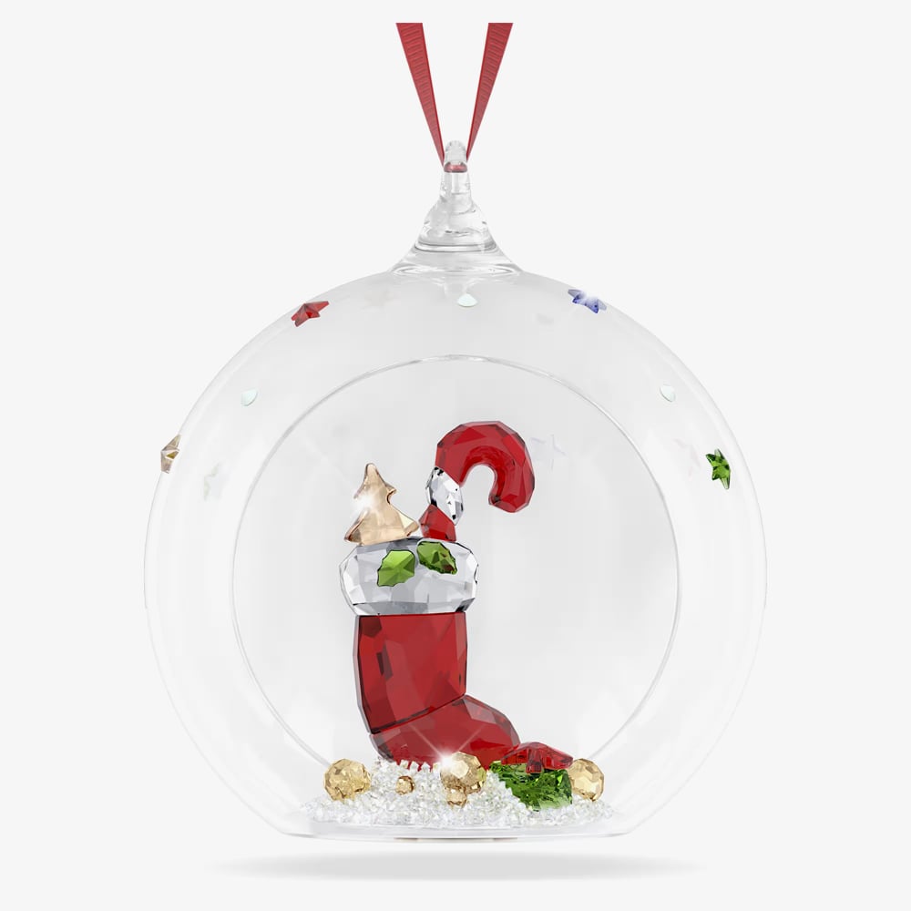 Swarovski Holiday Cheers Stocking &amp; Candy Ball Ornament 5735700