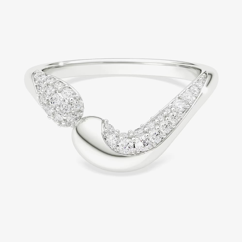 Swarovski Classica Sterling Silver Round Cut Open Ring 5742582 55