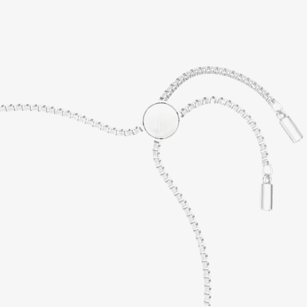 Swarovski Classical Sterling Silver Round Cut Interlocking Bracelet 5745569