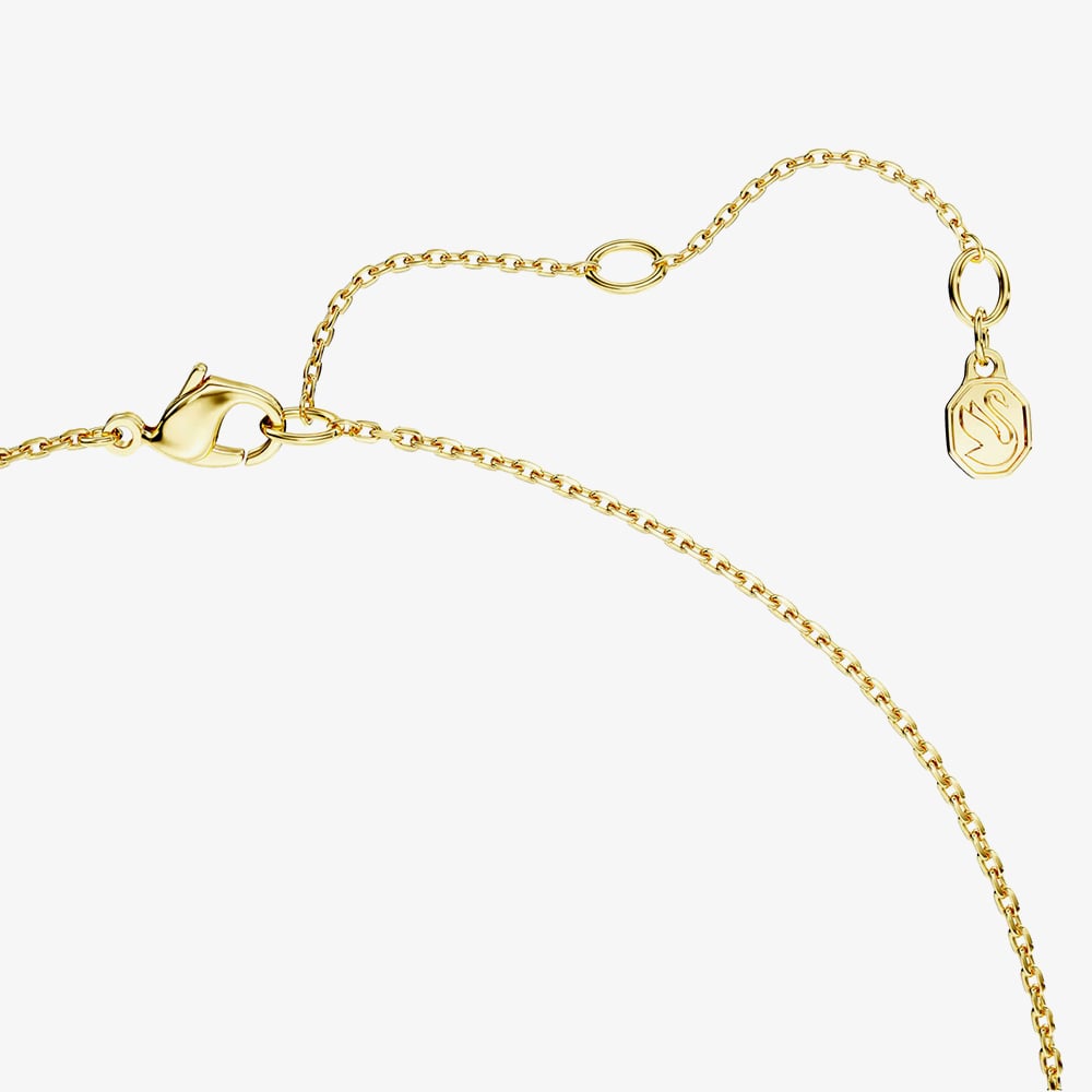Swarovski Classica 18ct Yellow Gold Plated Round Cut Interlocking Pendant 5745560