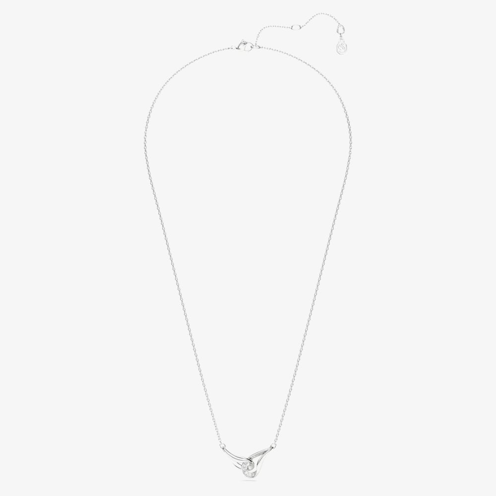 Swarovski Classica Sterling Silver Round Cut Interlocking Pendant 5740343