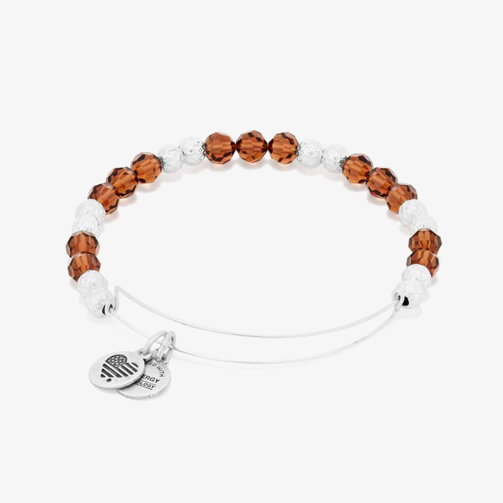 ALEX AND ANI Earth Beaded Bangle A16EB142SS
