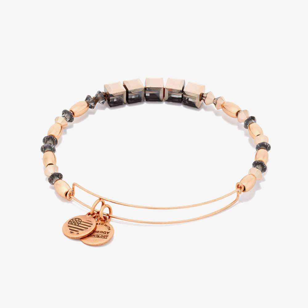 ALEX AND ANI Crown Beaded Bangle A16EB149SR