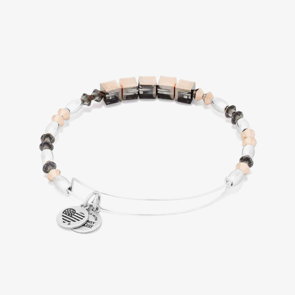 ALEX AND ANI Crown Beaded Bangle A16EB149SS