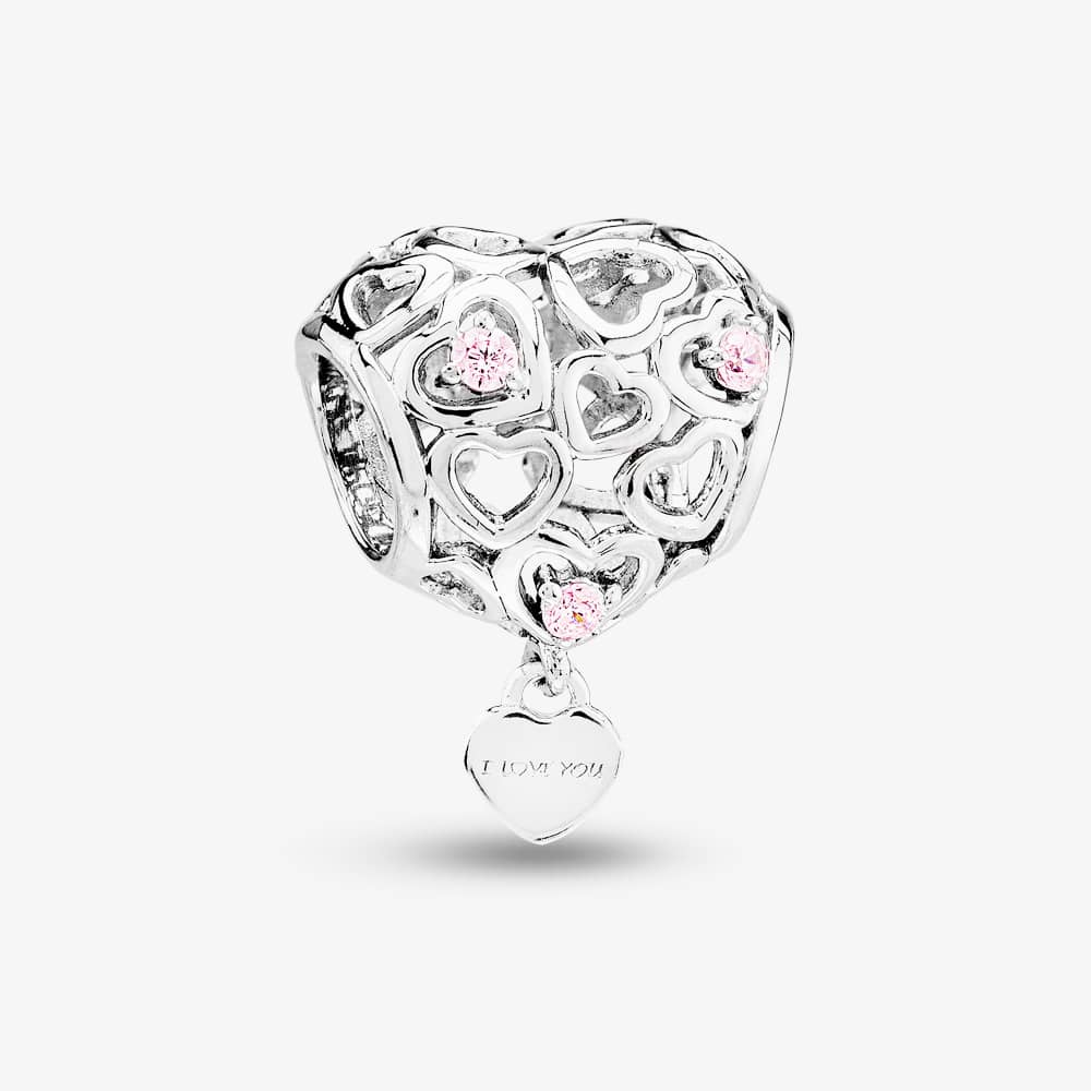 Rosa Lea I Love You Heart Charm & Bracelet AM-2THB007604 & AM-2THB013504